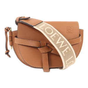 LOEWE 牛皮皮革Mini Gate金扣肩背袋