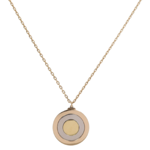 CARTIER 18K黃金/白金/玫瑰金Cirular Spinning Pendent項鍊