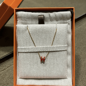 Mini pop H necklace rouge CC